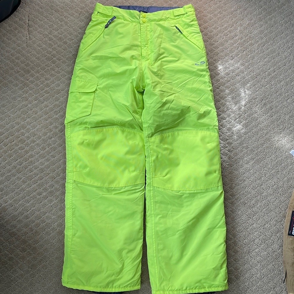 C9 by Champion Neon Yellow Boys adjustable Snow Pants. Size 16/18